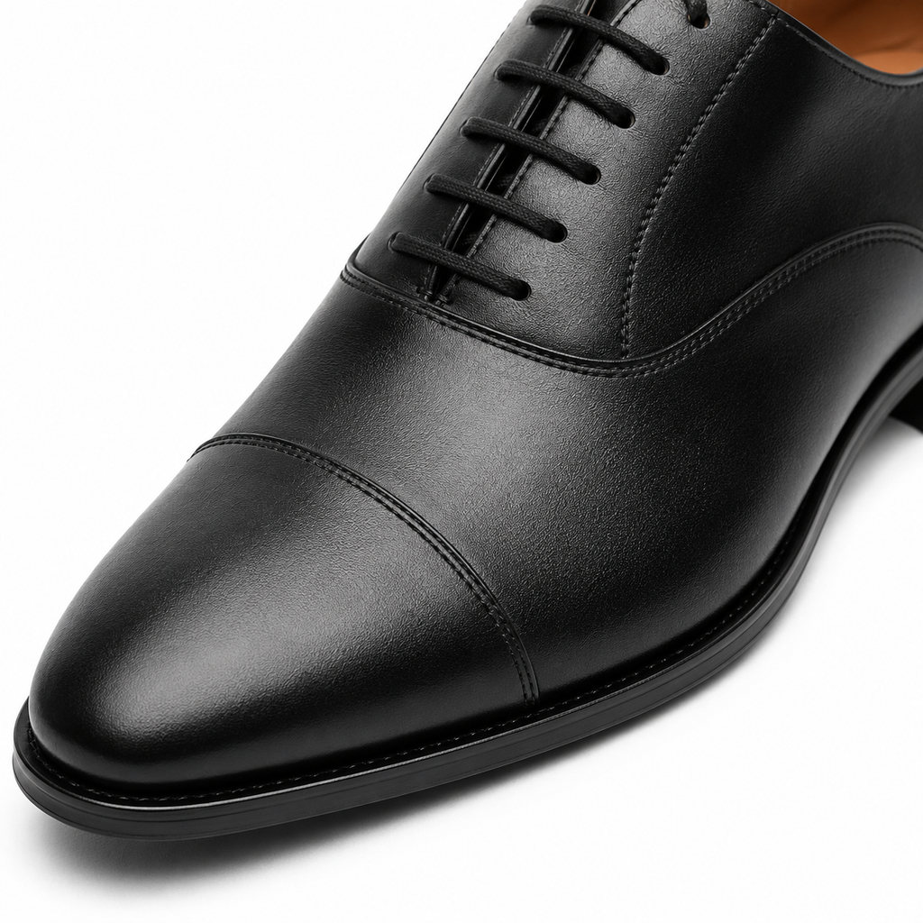 Black Leather Oxford Dress Shoes | Berrigton Naidi