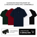 LC KLASSISCHES PIQUÉ-POLOSHIRT SET [ 2 BEZAHLEN 5 ERHALTEN] + SONNENBRILLE