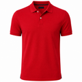 Classic Red Cotton Piqué Polo Shirt | Berrigton Naidi