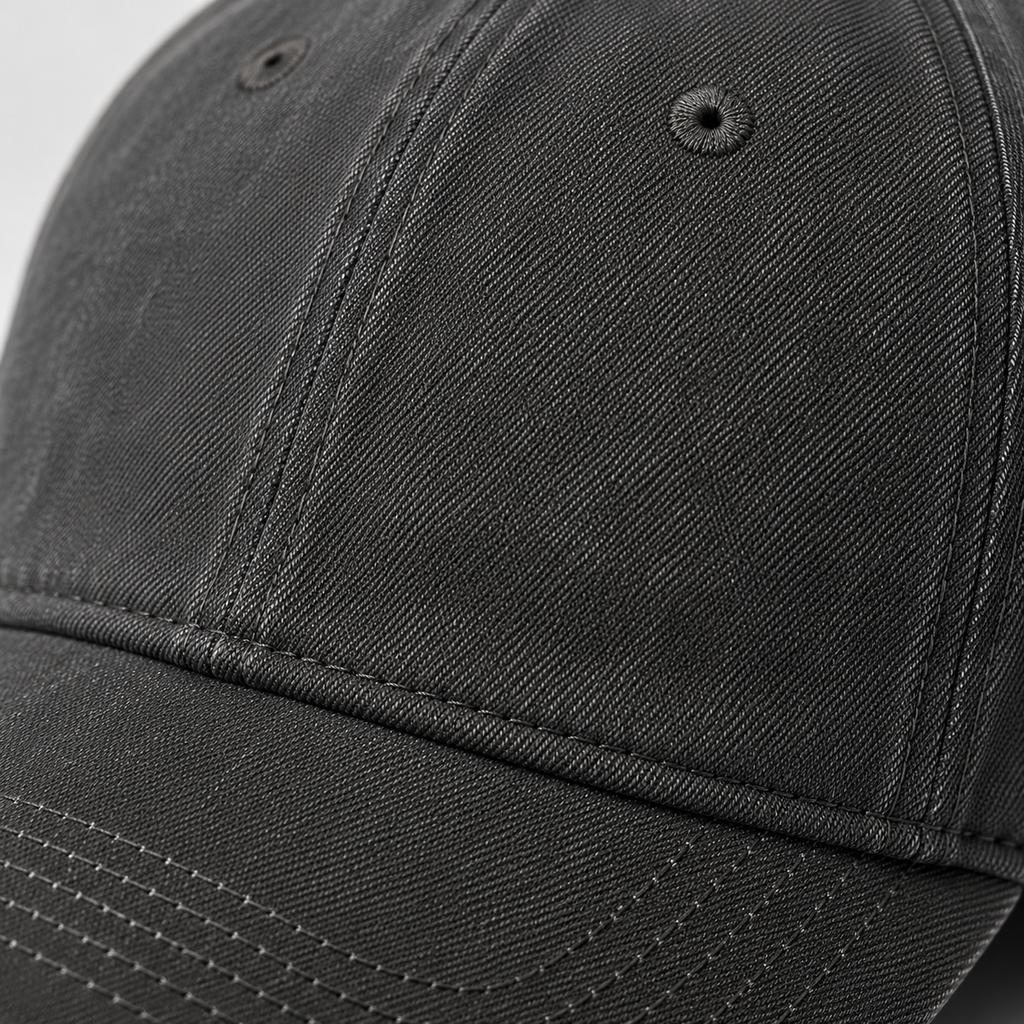 Dark Grey Premium Cotton Baseball Cap | Berrigton Naidi