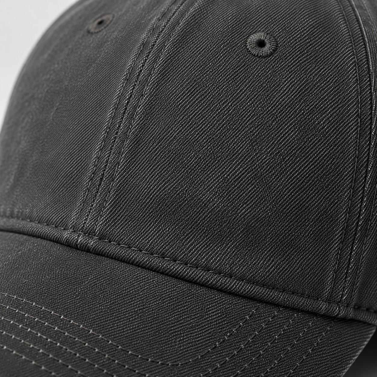 Dark Grey Premium Cotton Baseball Cap | Berrigton Naidi