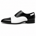 Black & White Leather Oxford Dress Shoes | Berrigton Naidi