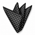 Black Polka Dot Pocket Square | Berrigton Naidi