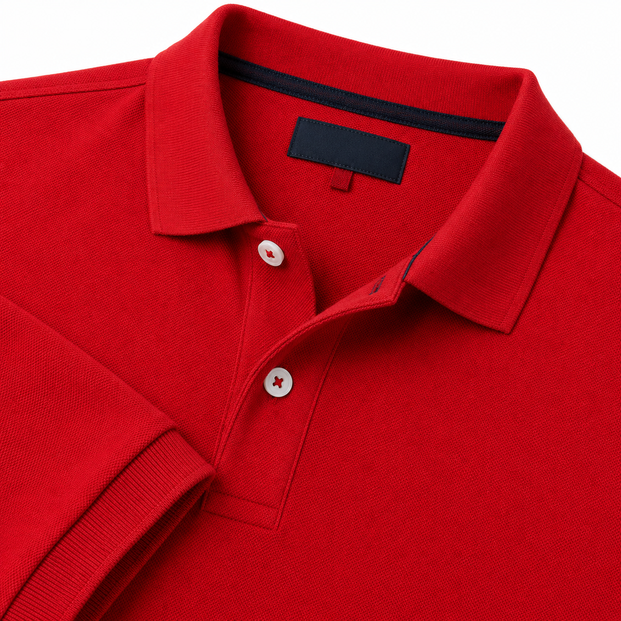 Classic Red Cotton Piqué Polo Shirt | Berrigton Naidi