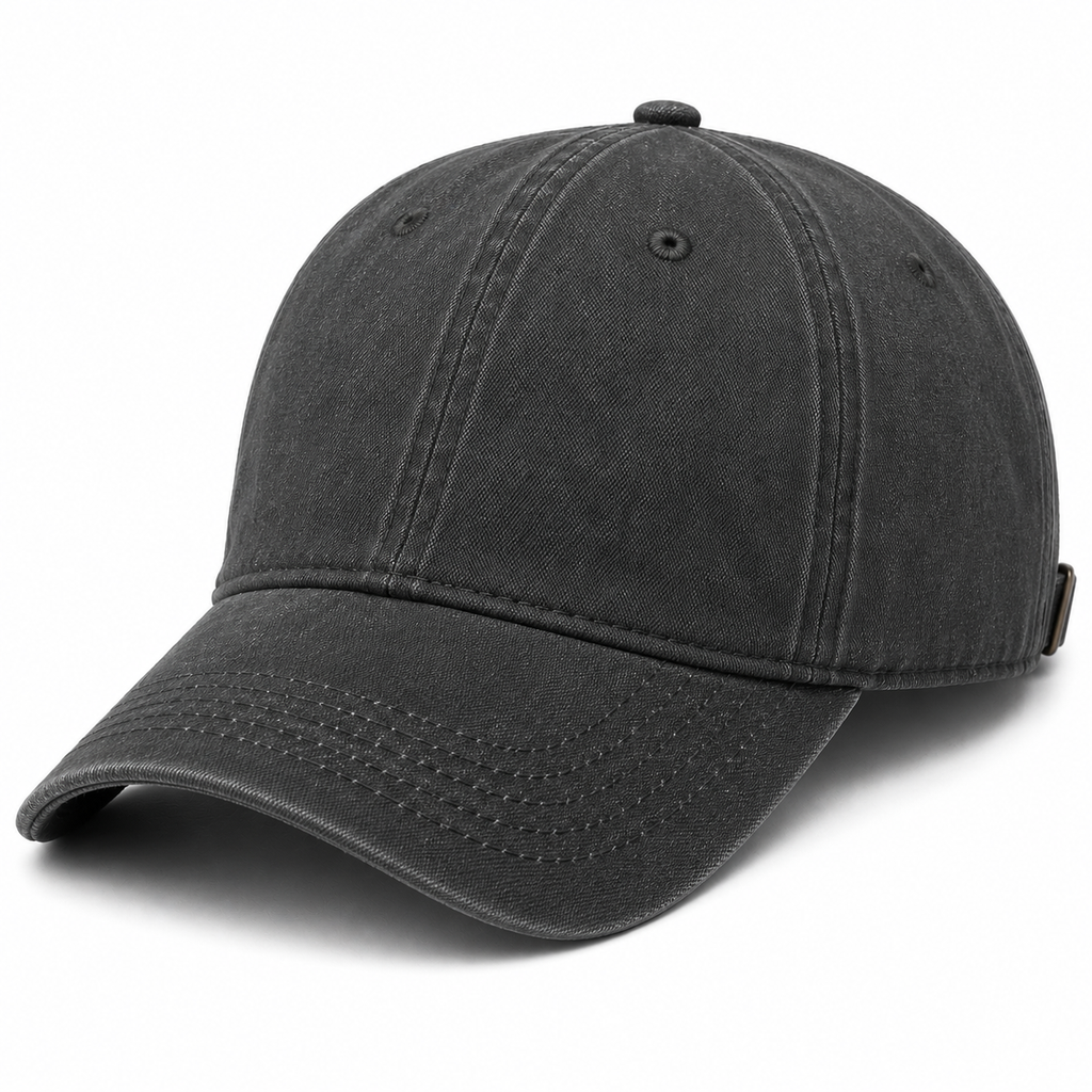 Dark Grey Premium Cotton Baseball Cap | Berrigton Naidi