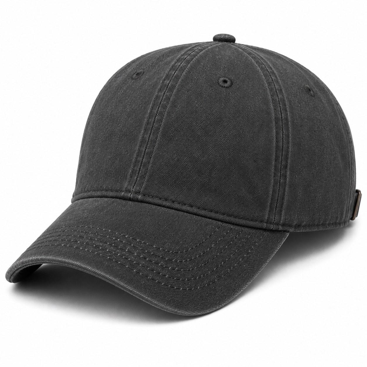 Dark Grey Premium Cotton Baseball Cap | Berrigton Naidi